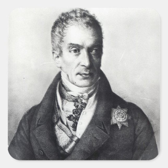 Klemens Wenzel Nepomuk Lothar Square Sticker (Front)