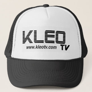 KLEO TV white logo Web Trucker Hat