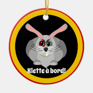 Klette à bord - belgian folklore ceramic tree decoration