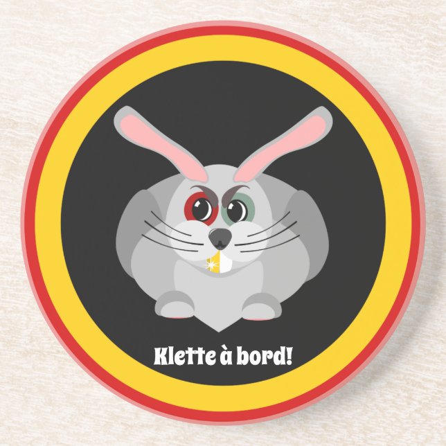 Klette à bord - belgian folklore coaster (Front)