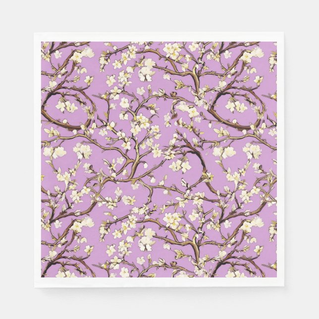 Klimt,Almond tree, Art,Painting,Gustav Klimt,Symbo Napkin (Front)