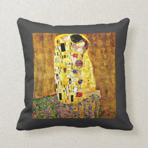 Klimt art  - The Kiss Cushion