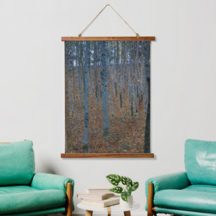 Klimt Beech Grove I Forest Landscape Art Hanging Tapestry