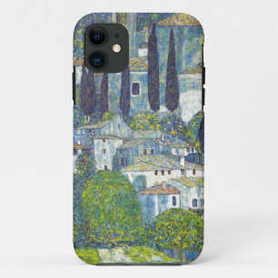 Klimt blue cityscape iPhone 11 case