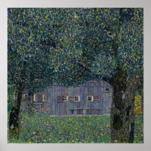 Klimt - Farmhouse In Upper Austria 1911 Poster