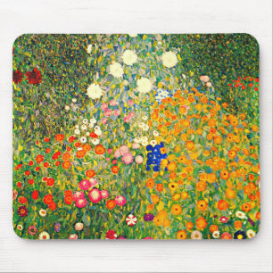 Klimt: Flower Garden Mouse Pad