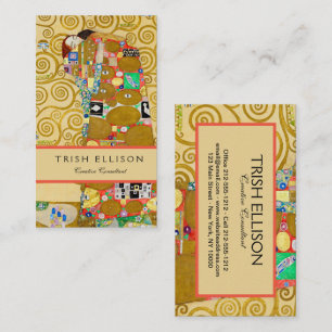 Klimt Fulfilment Mosaic: Vintage Stoclet Frieze Business Card