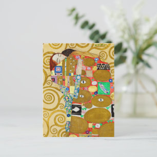 Klimt Fulfilment Mosaic: Vintage Stoclet Frieze Postcard