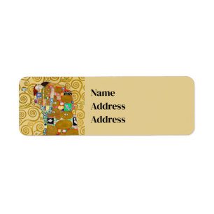 Klimt Fulfilment Mosaic: Vintage Stoclet Frieze Return Address Label
