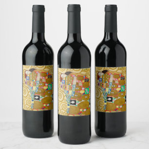 Klimt Fulfilment Mosaic: Vintage Stoclet Frieze Wine Label