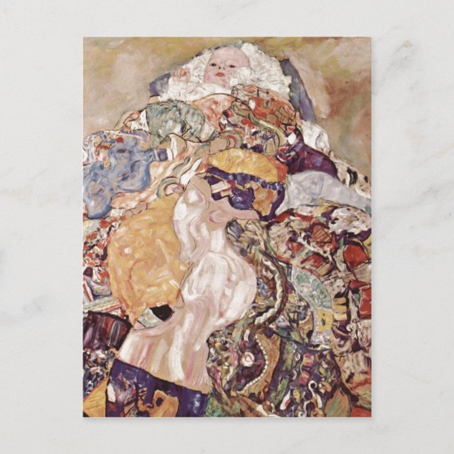 Klimt, Gustav Baby Baby(Cradle) Espa?ol: Beb?(Cuna Postcard (Front)