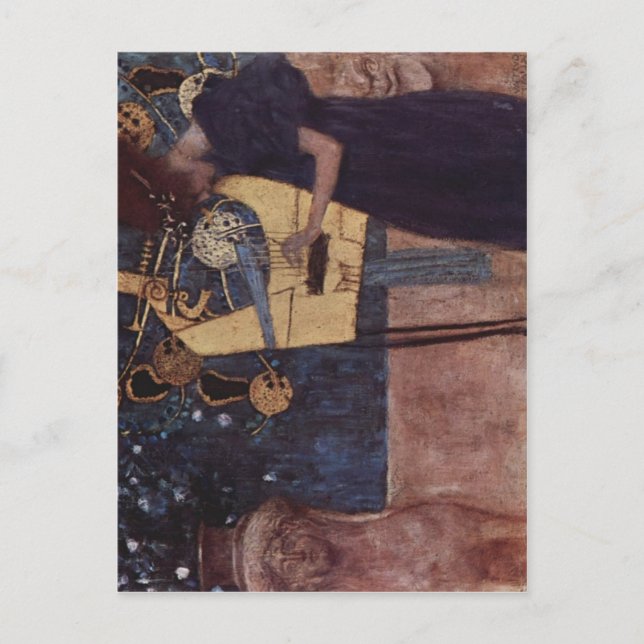 Klimt, Gustav Die Musik 1895 Technique ?l auf Lein Postcard (Front)
