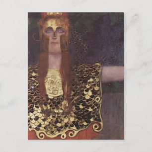 Klimt, Gustav Pallas Athena 1898 Technique ?l auf Postcard