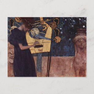 Klimt Gustav The Music Postcard