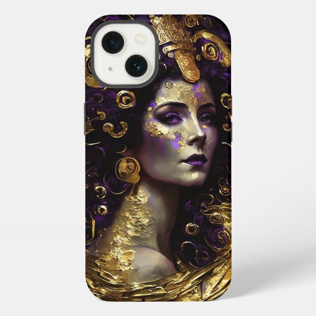 Klimt Inspired Queen Goddess Case-Mate iPhone Case (Back)