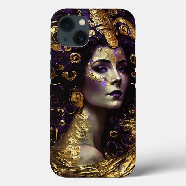 Klimt Inspired Queen Goddess Case-Mate iPhone Case (Back)