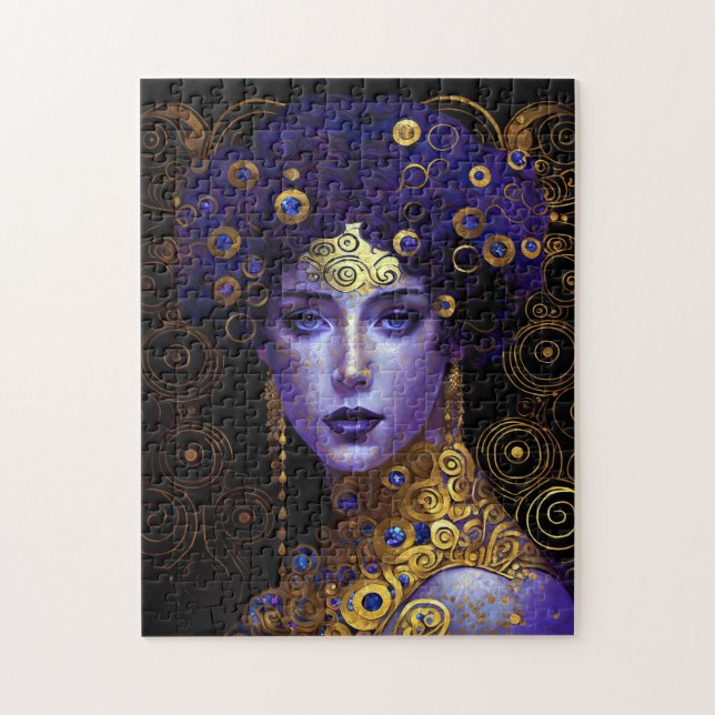 Klimt Inspired Queen Goddess Jigsaw Puzzle (Vertical)