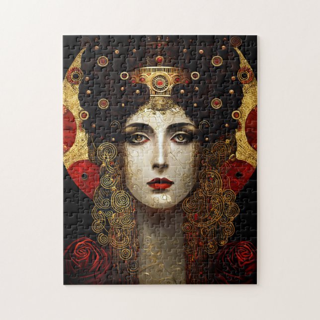 Klimt Inspired Queen Goddess Jigsaw Puzzle (Vertical)