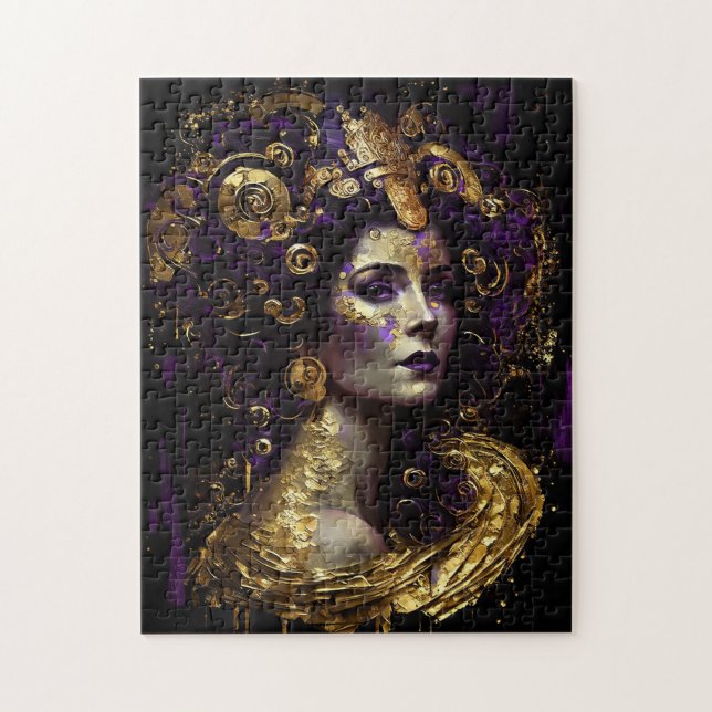Klimt Inspired Queen Goddess Jigsaw Puzzle (Vertical)