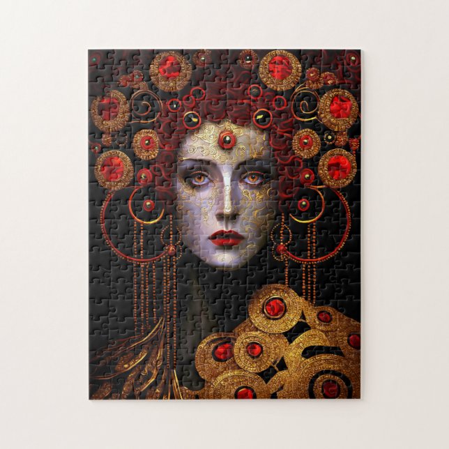 Klimt Inspired Queen Goddess Jigsaw Puzzle (Vertical)