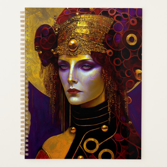 Klimt Inspired Queen Goddess Planner (Front)