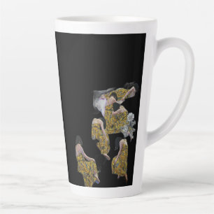 Klimt-Inspired Surreal Collage Latte Mug