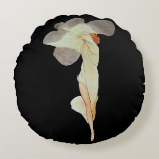 Klimt-Inspired Surreal  Round Cushion