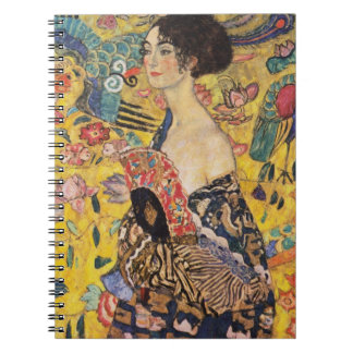 Klimt Lady with Fan Fine Art Notebook