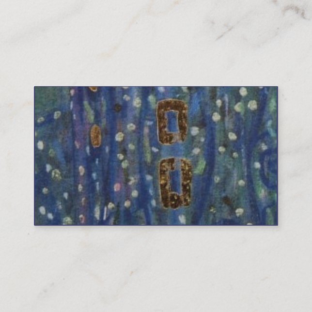 Klimt pattern . business card (Back)