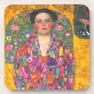 Klimt Portrait of Eugenia Primavesi Coaster