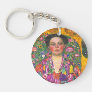 Klimt Portrait of Eugenia Primavesi Key Ring