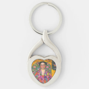 Klimt Portrait of Eugenia Primavesi Key Ring