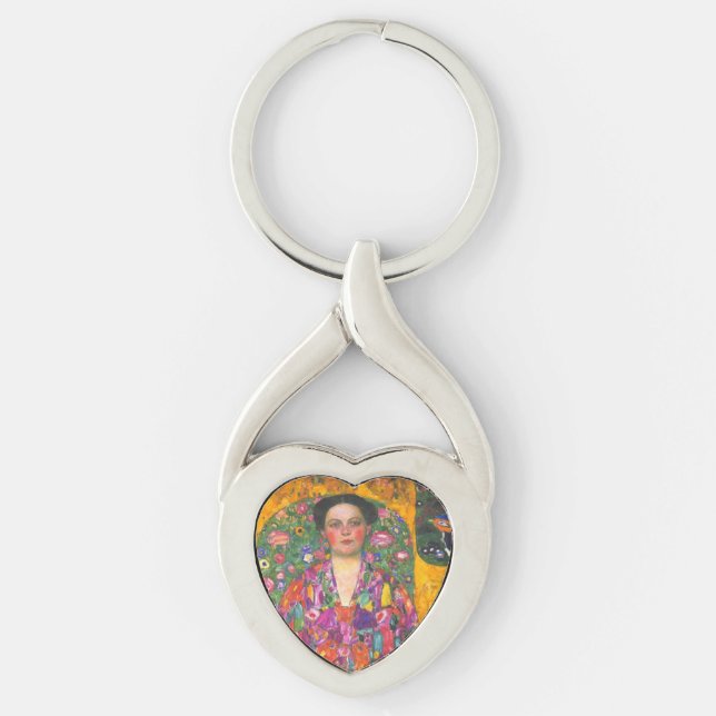 Klimt Portrait of Eugenia Primavesi Key Ring (Front)