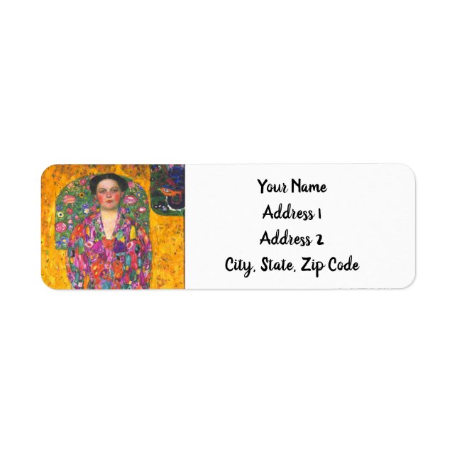 Klimt Portrait of Eugenia Primavesi Return Address Label (Front)