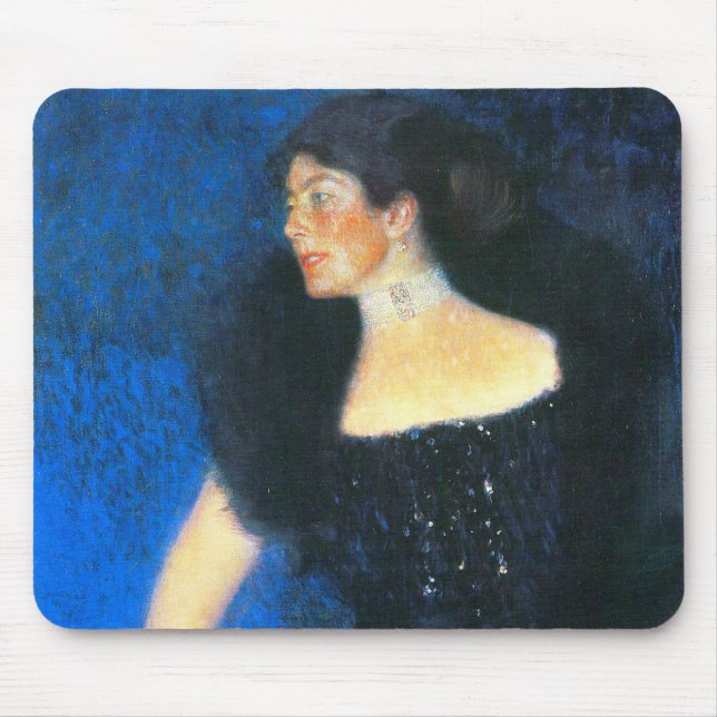 Klimt Portrait of Rose von Rosthorn-Friedmann Mouse Pad (Front)