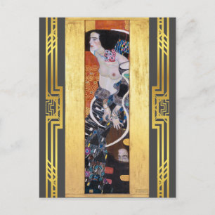 Klimt Restored Judith II Salome Art Nouveau Postcard