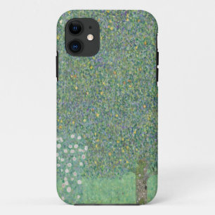 Klimt Rosebushes Under the Trees iPhone 11 Case