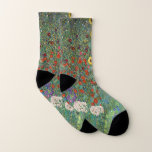 Klimt’s Sunflower Garden Art Socks<br><div class="desc">Step into a masterpiece! Our Gustav Klimt sunflower socks blend fine art, vibrant nature, and everyday comfort. Feel inspired, stylish, and unapologetically unique. Perfect for art lovers, dreamers, and those who refuse to walk through life unnoticed. Why blend in when you can walk in art? These Gustav Klimt "Farm Garden...</div>