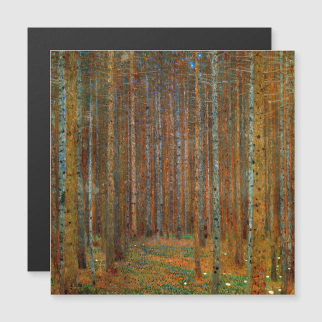 Klimt - Tannenwald Pine Forest Magnetic Card (Front/Back)