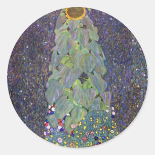 Klimt ~ That is Sonnenblume Classic Round Sticker