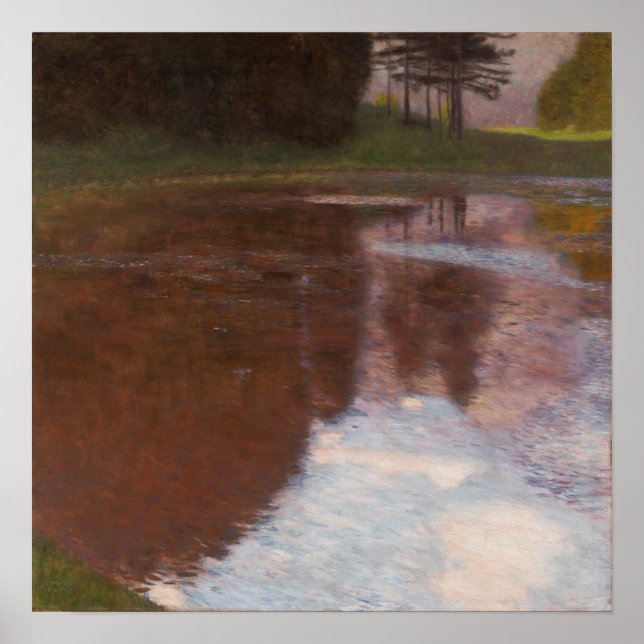 Klimt - Tranquil Pond Poster (Front)