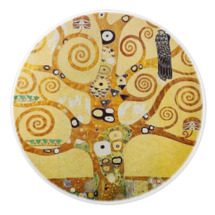 Klimt, Tree of Life Ceramic Knob