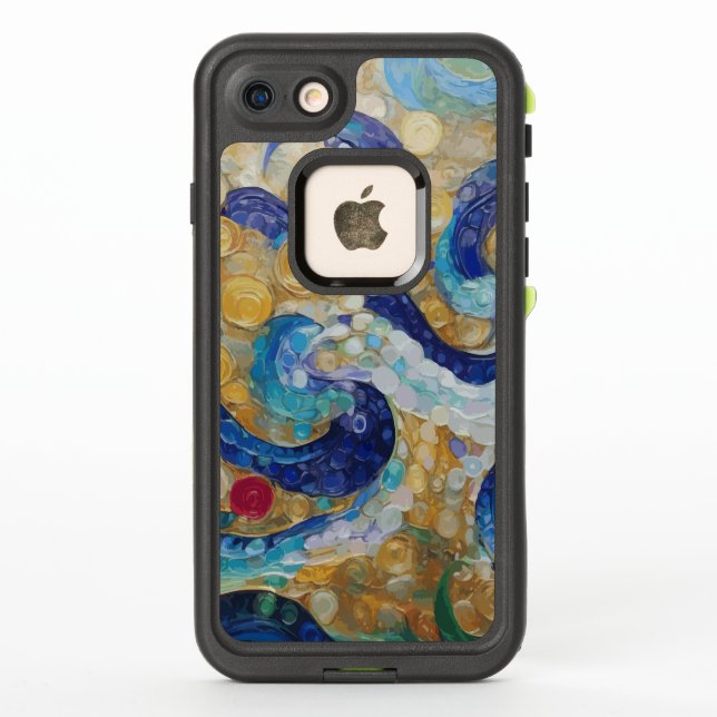 Klimt Water Serpents LifeProof iPhone Case (Back)
