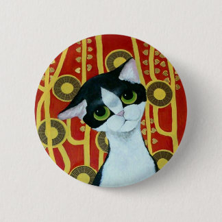Klimt's Cat 6 Cm Round Badge