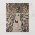 Klimt's Chickens Postcard<br><div class="desc">Embrace the joys of life with this delightful Klimt detail of carefree chickens and sunny gardens.</div>