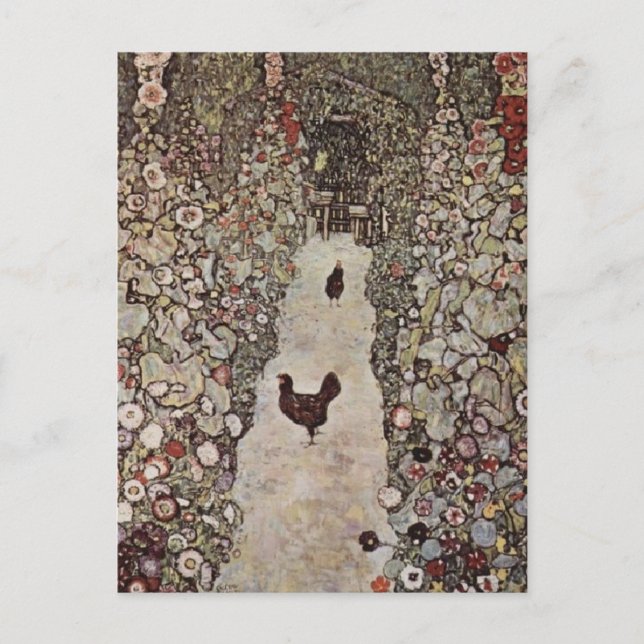 Klimt's Chickens Postcard (Front)