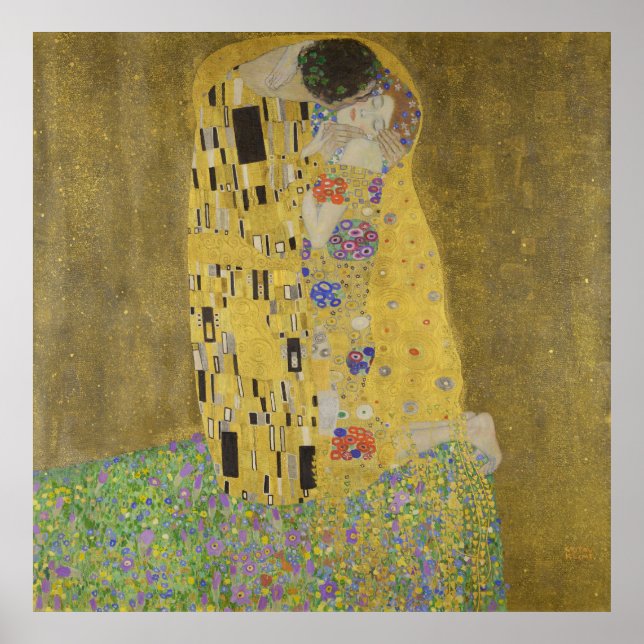 Klimt's Kiss Poster (Front)