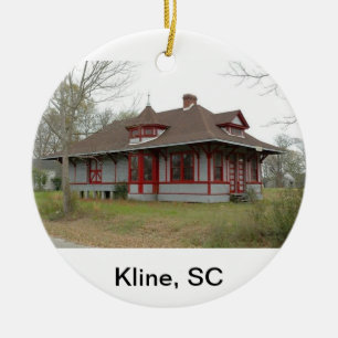 Kline Depot Ceramic Ornament