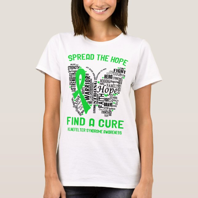 Klinefelter Syndrome Awareness Ribbon Support Gift T-Shirt (Front)