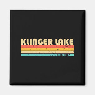 Klinger Lake Michigan Funny Fishing Camping Summer Magnet